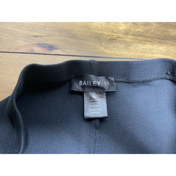 Bailey/44 Wide Leg Ponte Pants Black Stretch Pull On Large - Picture 7 of 11